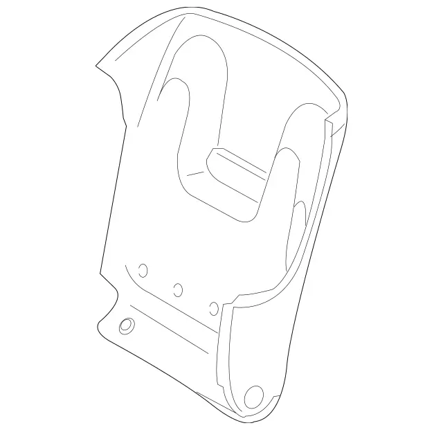 21991001393D26 - Body: Seat Back Panel for Mercedes-Benz Image