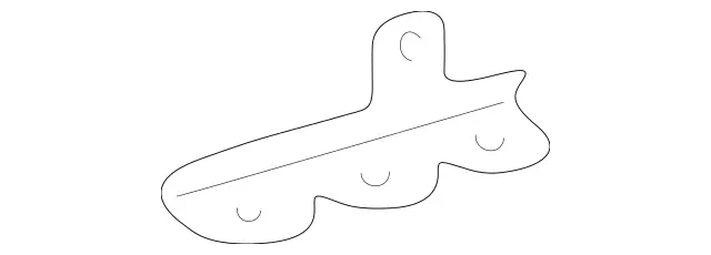 1705000831 - Cooling System: Hose Bracket for Mercedes-Benz Image