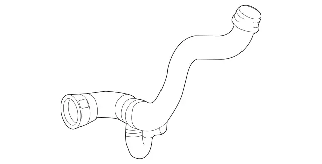 1665008675 - Radiator: Coolant Hose for Mercedes-Benz: GL450, GLE400, GLE43 AMG, GLE450 AMG, GLE550e, GLS450, ML400 Image image