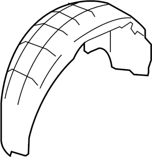 767481CA0A - Body: Wheelhouse Liner for INFINITI: FX35, FX37, FX50, QX70 Image