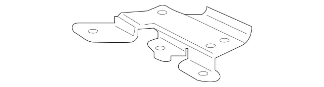 1665011420 - Radiator: Holder for Mercedes-Benz: GL450, GL550, GL63 AMG, GLE400, GLE43 AMG, GLE450 AMG, GLE63 AMG, GLS450, GLS550, ML400, ML550, ML63 AMG Image image