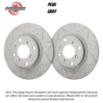 V190092 - : SP Performance, Rotors, Peak Series Slotted, Gray Zinc Coated, Set for SP Performance Image