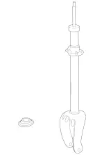 1673207204 - : Air Spring Strut for Mercedes-Benz Image