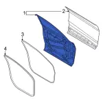 LJ8Z5820125C - Body: Door Shell for Ford: Mustang Mach-E Image