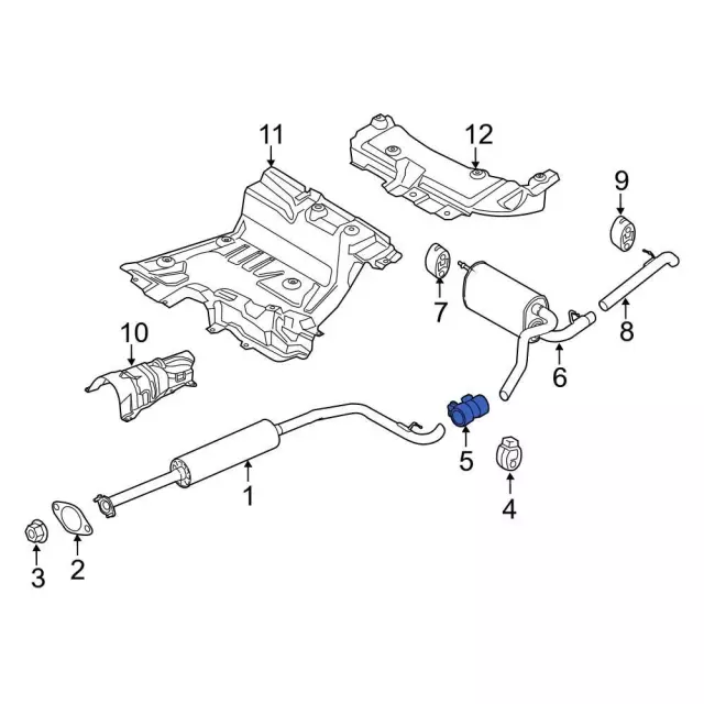 NU2Z5K256A - : Clamp for Ford: Focus, Transit Connect Image
