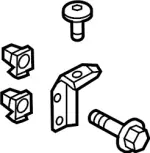 809524GA0A - Body: Pull Handle Bracket for Infiniti Image