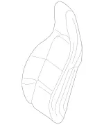 17691041028S05 - Body: Seat Back Cover for Mercedes-Benz Image