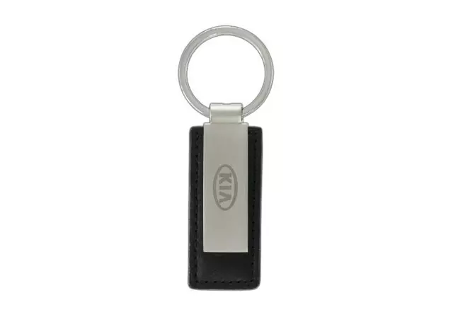 UM090AY720 - Keychain: Key Chain, Black Leather for Kia Image