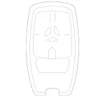90790586089999 - : Keyless Entry Transmitter for Mercedes-Benz Image