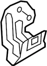 243884GC0B - : Relay Box Bracket for INFINITI: Q60 Image