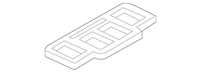 2038350698 - Heating and Ventilation: Seal for Mercedes-Benz: 180C, C230, C240, C280, C32 AMG, C320, C350, C55 AMG, CLK320, CLK350, CLK500, CLK55 AMG, CLK550, CLK63 AMG, G55 AMG, G550, G550 4x4, G63 AMG, G65 AMG Image image