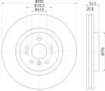 355126301 - : Disc Brake Rotor for Hella Pagid Image