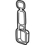 CL3Z1624344A - Body: Center Pillar Reinforced Insulator for Ford Image