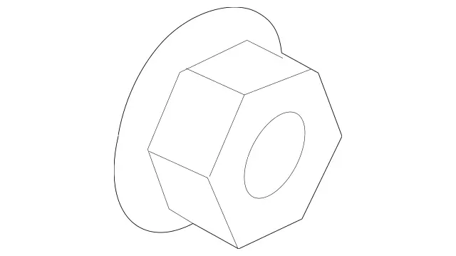 8263 - Springs, Suspension and Hydraulics: Hexagon Nut for Mercedes-Benz: 350SD, B Electric Drive, B250e, C63 AMG S E Performance, CLA250, G550 4x4, GLA250, GLC63 AMG S E Performance, Maybach S550, Maybach S560, Maybach S580, Maybach S600, Maybach S650, Maybach S680, S450, S500, S550, S550e, S560, S580, S580e, S600, S63 AMG, S63 AMG E Performance, S65 AMG Image image