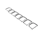 7FG49SKSAA - : Radiator Grille Trim Ring Kit for Mopar Image