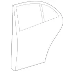 2127303305 - : Door Shell for Mercedes-Benz Image