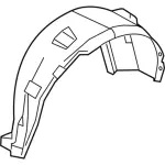 KA1Z58278B51A - : Splash Shield - Driver's Side (LH) for Lincoln: MKX, Nautilus Image