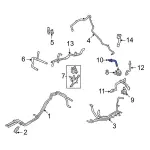 LX6Z8A577D - Cooling System: Connector Hose for Ford: Escape, Maverick | Lincoln: Corsair Image