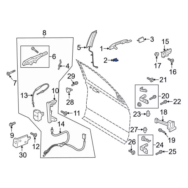 Lock Cylinder - Ford (JL1Z-7821991-B)