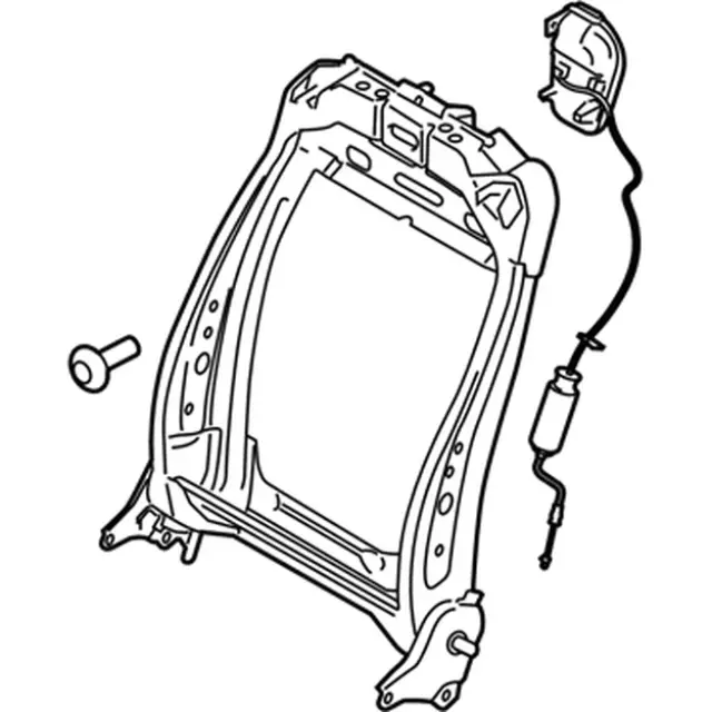 PU5Z7861018A - Body: Seat Back Frame for Ford: Mustang Image
