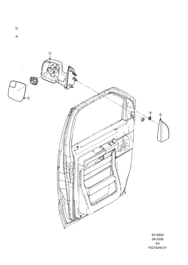 AC2Z17682BA - Body: Door Mirror for Ford Image