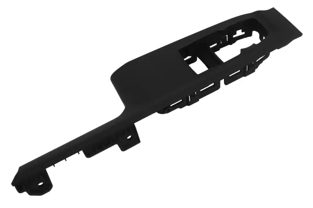 84363374 - : Black Front Driver Side Door Armrest Switch Mount Plate for Chevrolet: Silverado 1500, Silverado 1500 LTD, Silverado 2500 HD, Silverado 3500 HD | GMC: Sierra 1500, Sierra 1500 Limited, Sierra 2500 HD, Sierra 3500 HD Image