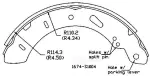 13074109 - : Drum Brake Shoe for OmniParts Image