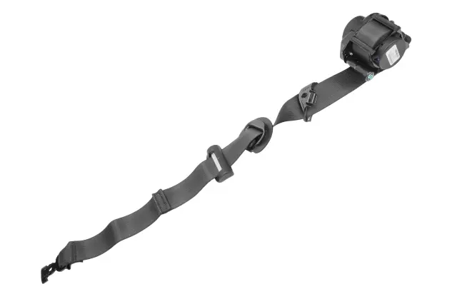 Black Passenger Seat Belt with Retractor and Pre-Tensioner - GM (19302592)