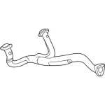 2C3Z5246AA - Exhaust: Front Pipe for Ford: Excursion, F-250 Super Duty, F-350 Super Duty, F-450 Super Duty, F-550 Super Duty Image