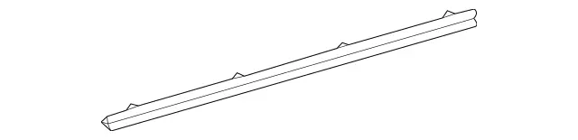 1676981400 - Rear Doors: Cover Strip for Mercedes-Benz: GLS450, GLS580, GLS63 AMG, Maybach GLS600 Image image