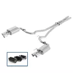 M5200M8TCA - : 2018-2023 Mustang GT 5.0L Cat-Back Touring Exhaust System With Chrome Tips for Ford Performance Parts Image