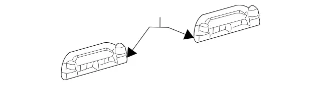 22081001518G69 - Body: Grip Handle for Mercedes-Benz Image