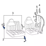 7L1Z78613D98AB - Electrical: Buckle for Ford: Expedition | Lincoln: Navigator Image