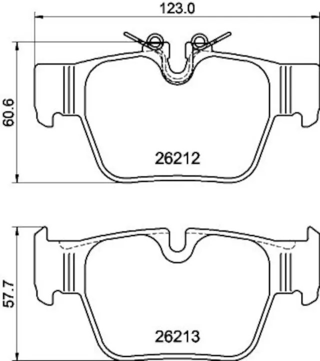355040581 - Brakes &amp; Brake Parts: Disc Brake Pad Set for Hella Pagid Image