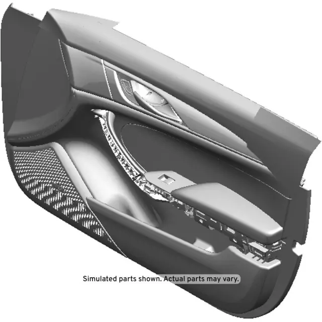 23464148 - : Morello Red Front Passenger Side Door Trim for Cadillac: CTS Image