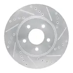 63154193R - : DFC Brake Rotor - Drilled and Slotted - Silver for DYNAMIC FRICTION Image