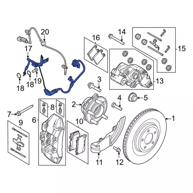 PR3Z2282E - Brakes: Brake Hose for Ford: Mustang Image