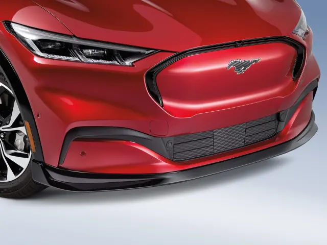 VPK9Z17626A - Exterior: Gloss Black Front Splitter For Sel And for Ford: Mustang Mach-E Image