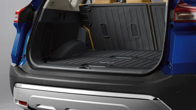 T99B26RR0A - Exterior: Rear Bumper Protector - Black Applique w/ Logo for Nissan: Rogue Image