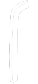 4635050000 - Cowl, Front Panel: Seal Strip for Mercedes-Benz: G550 4x4 Image