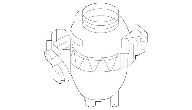 2535001200 - Radiator: Expansion Reservoir for Mercedes-Benz: CLS450, CLS53 AMG, E300, E350, E53 AMG, GLC300, GLC43 AMG, GLC63 AMG Image image