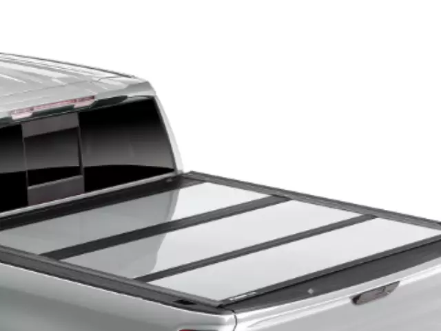 19431677 - : Standard Bed Tri-Fold Hard Tonneau Cover With for Chevrolet: Silverado 2500 HD, Silverado 3500 HD | GMC: Sierra 2500 HD, Sierra 3500 HD Image