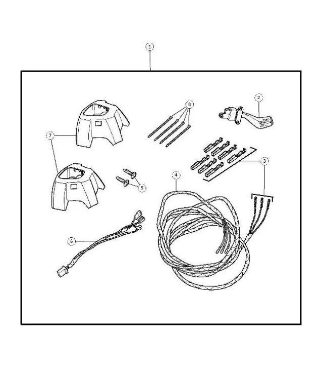 1ES101DVAB - Mopar Accessories - Component Parts: Steering Wheel Back Cover for Mopar Image image