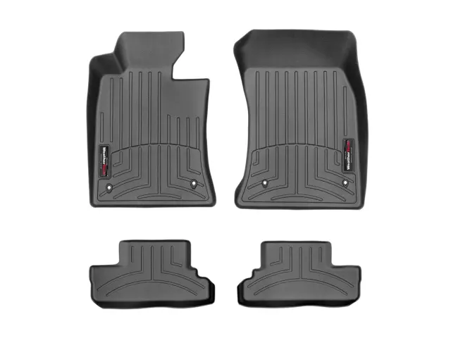 4413614 - Accessories: Front &amp; Rear Black FloorLiner™ DigitalFit® for WeatherTech Image