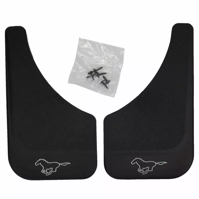 F6ZZ16A550BA - Exterior: 2001-2014 Ford Mustang Rear Splash Guard Mud Flaps for Ford: Mustang Image