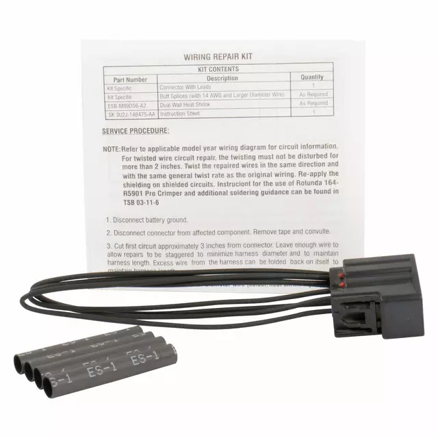 9U2Z14S411AKB - : Wire Assembly for Ford Image