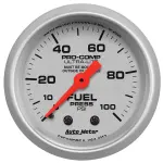 4312 - : GAUGE, FUEL PRESSURE, 2 1/16", 100PSI, MECHANICAL, ULTRA-LITE for AutoMeter Image