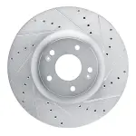 63121046R - : DFC Brake Rotor - Drilled and Slotted - Silver for DYNAMIC FRICTION Image