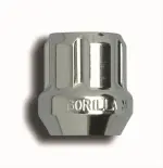 20088SD - : Small Diameter Spline Open End Lug Nut 1/2"-20 Zinc Bulk for Gorilla Automotive Image
