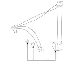 21086058858G75 - Electrical: Outer Belt Assembly for Mercedes-Benz Image